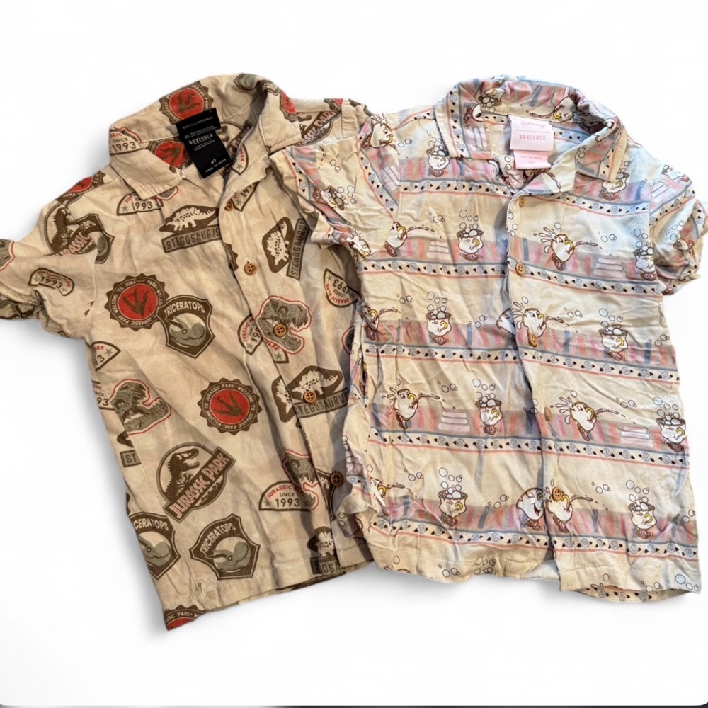Boxlunch Disney Jurassic park boys bundle Button-Down Shirts 4T | boys bundle